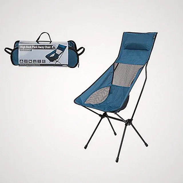 LEICHTGEWICHT Hochlehner Campingstuhl - Ultra Leicht + super klein Klappbar Blau
