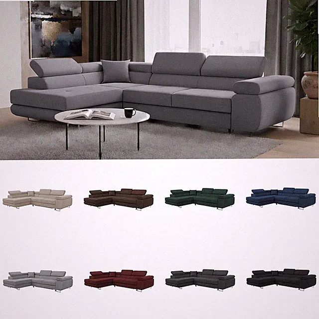 Lendo Ecksofa L-Form mit Schlaffunktion – Bettkasten – Schlafcouch