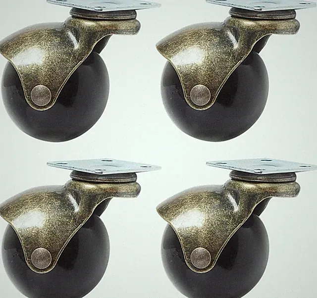 Lenkrollen 360 Grad drehbar Kugelrollen Möbelrolle 40mm 4 Stück