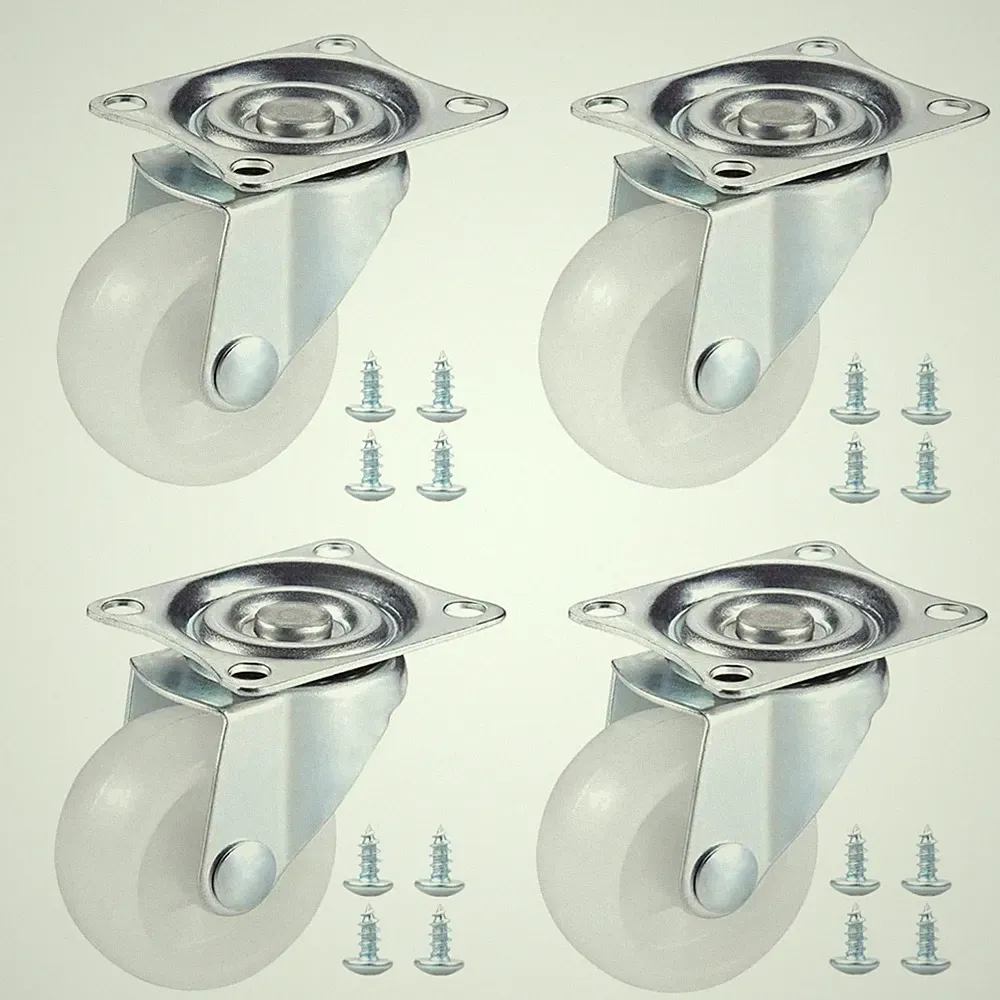 Lenkrollen Möbelrollen Gummi PU 40mm 4 Stück Transportrollen Rollen für Möbel