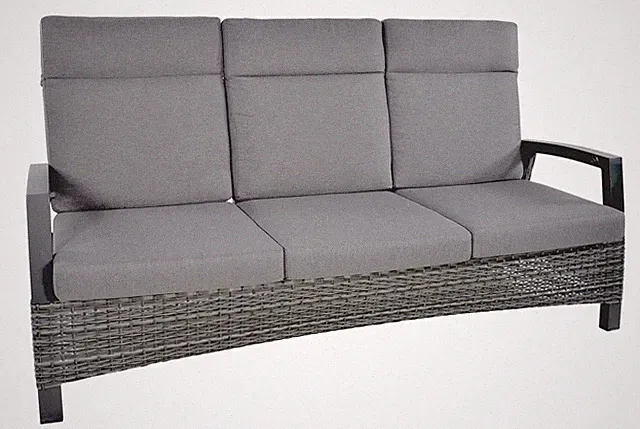 Lesli Living 3er Loungesofa Loungebank PratoForte grau-anthrazit Gartenbank Sofa