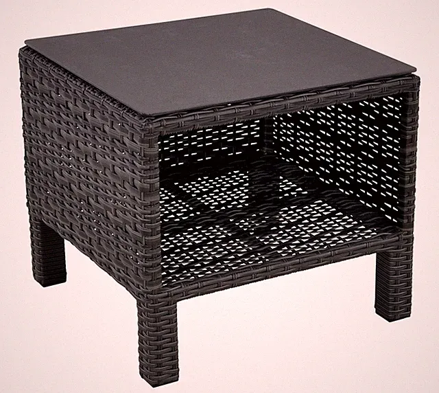 Lesli Living Indoor & Outdoor Beistelltisch Soho Forte grau-anthrazit mit Ablage