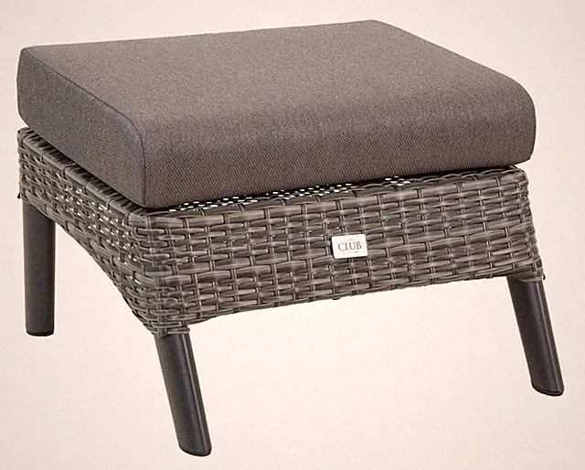 Lesli Living Loungehocker "Florence Forte" grau/anthrazit/dunkelgrau Sitzhocker