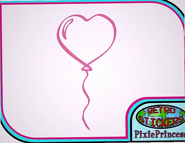 Liebe Ballon Herz E Vinyl Aufkleber Geschenk Handwerk Auto Fenster Wandbild Spiegel