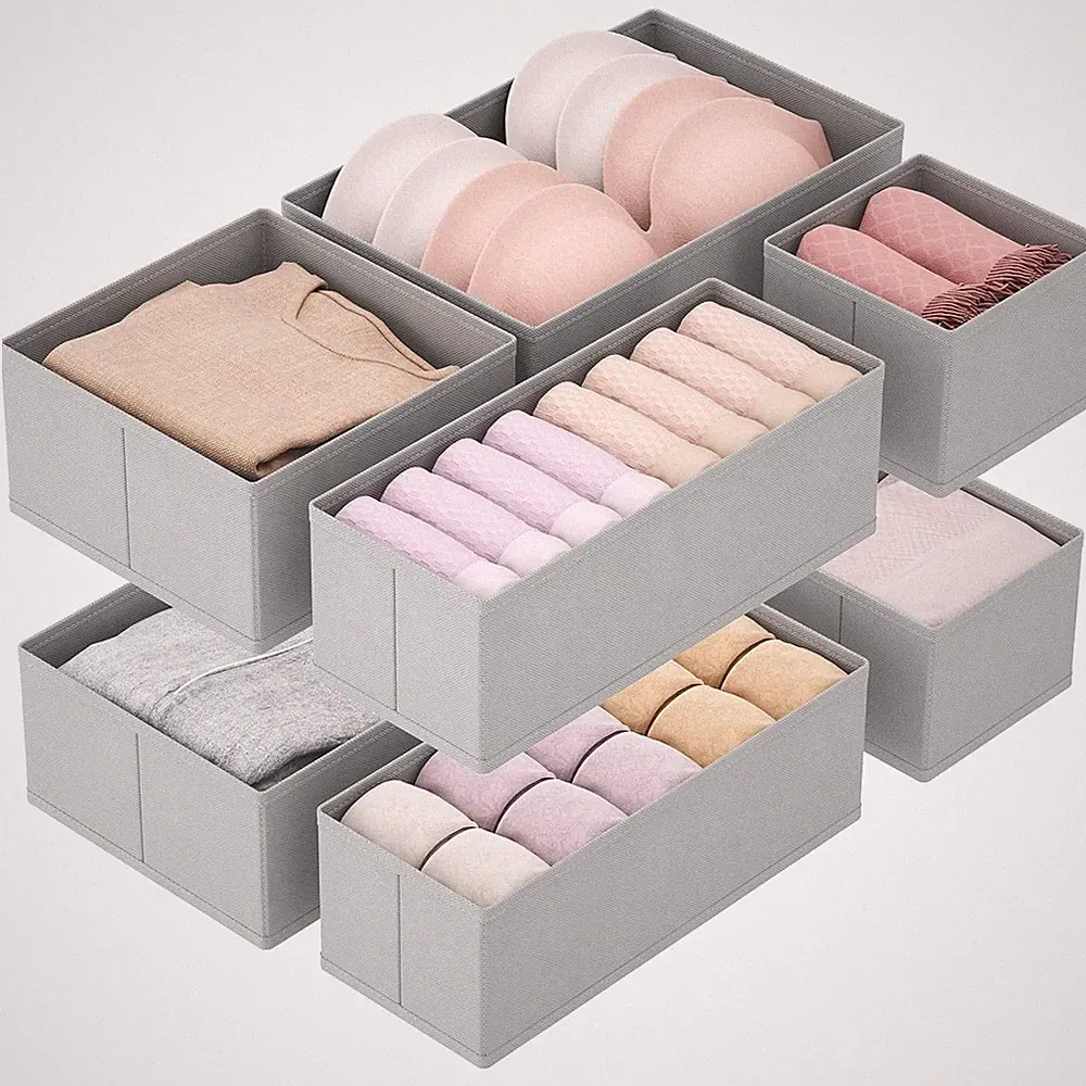 Lifewit 8 er Set Schubladen Organizer, Schrank Kleiderschrank Organizer Wickelti