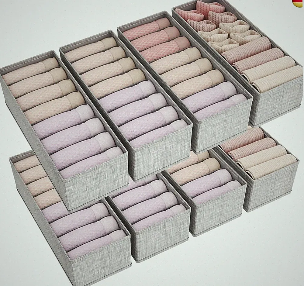 Lifewit 8er Set Hemnes Doppelorganizer für Kommode mit Stabiler Boden
