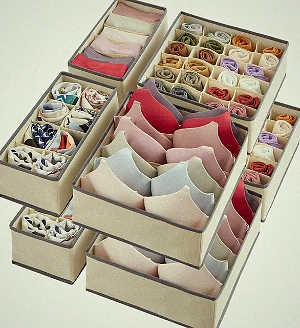 Lifewit Schubladen Organizer Unterwäsche, 8 Stücke Schrank Schubladen Teiler, f