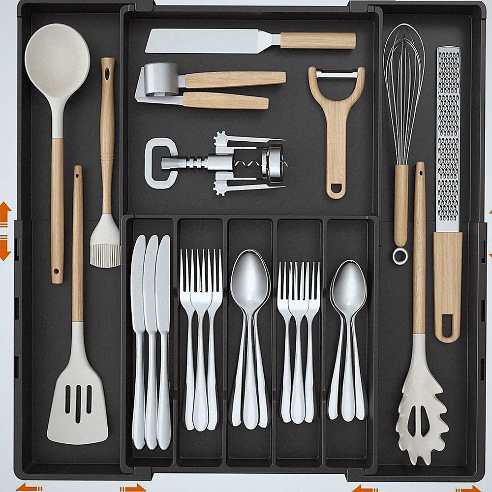 Lifewit Schubladenorganisator 5-8 Fächer Breite 30,5