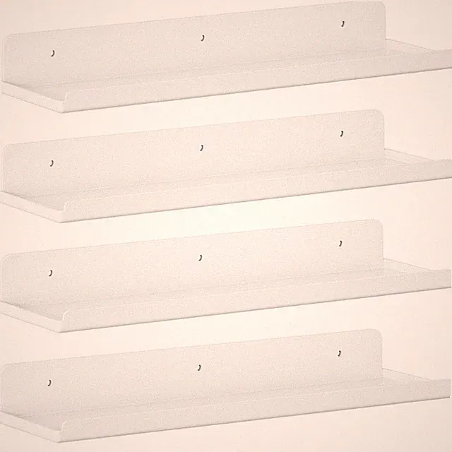 Lifewit Schweberegal für Wand 4er Pack weiß Kunststoffregal 38 cm Raumdeko für