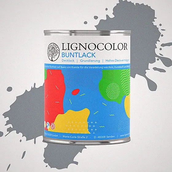 Lignocolor Buntlack matt für Holz, Möbel, Metall, Kunststoff, viele Farben