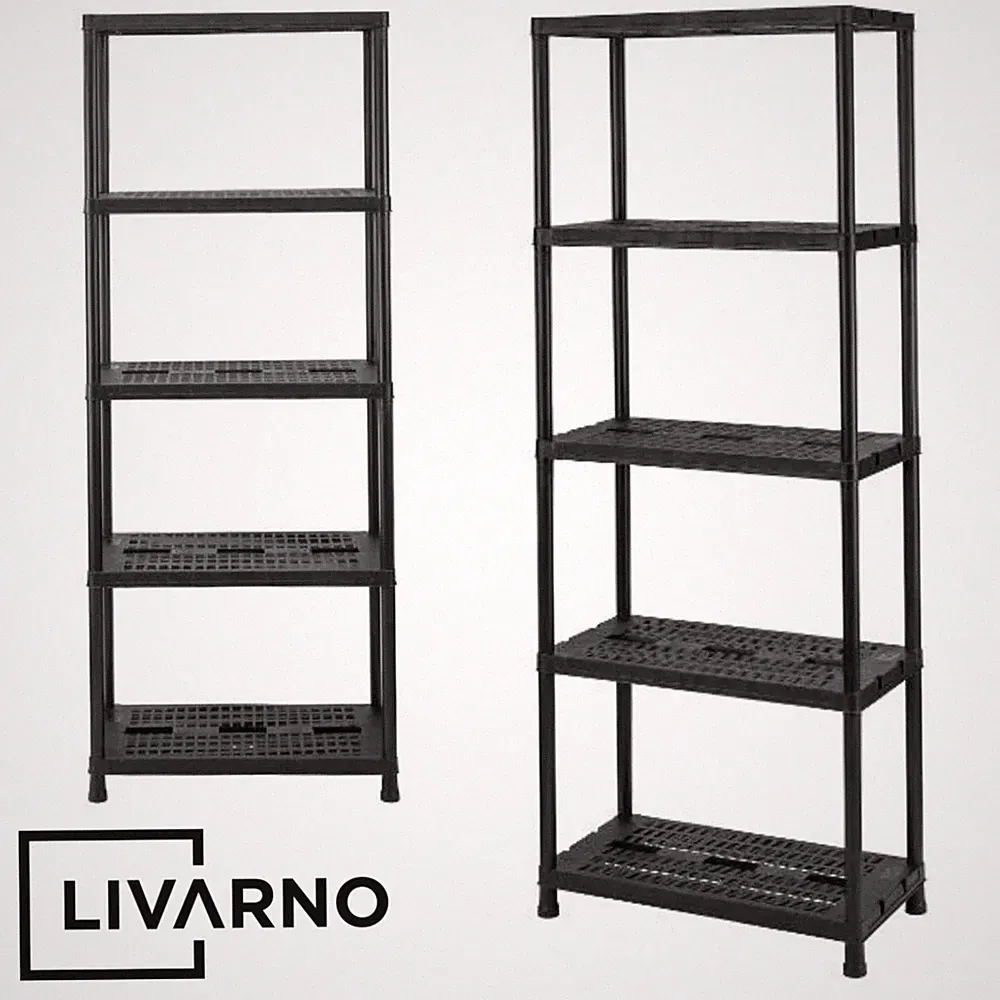 LIVARNO Haushaltsregal Vorratsregal Kellerregal Kunststoff bis 150 kg 5 Böden