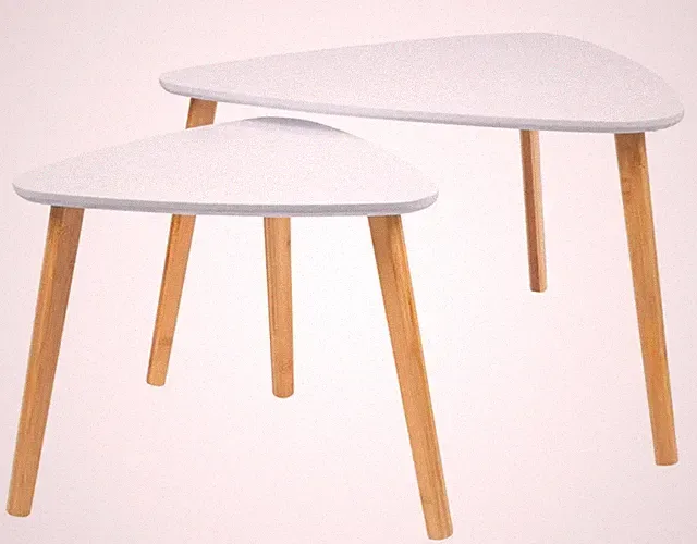 LIVARNO home Beistelltisch Couchtisch Tisch Sofatisch Ablage Abstelltisch 2er Se