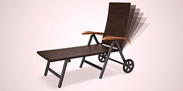 LIVARNO HOME Rollliege Valencia 6-fach verstellbar L 192xB 56xH 40 cm *besch.VP