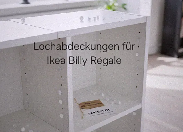 Lochabdeckung / Abdeckkappen Ikea Billy Regal 60 Stück