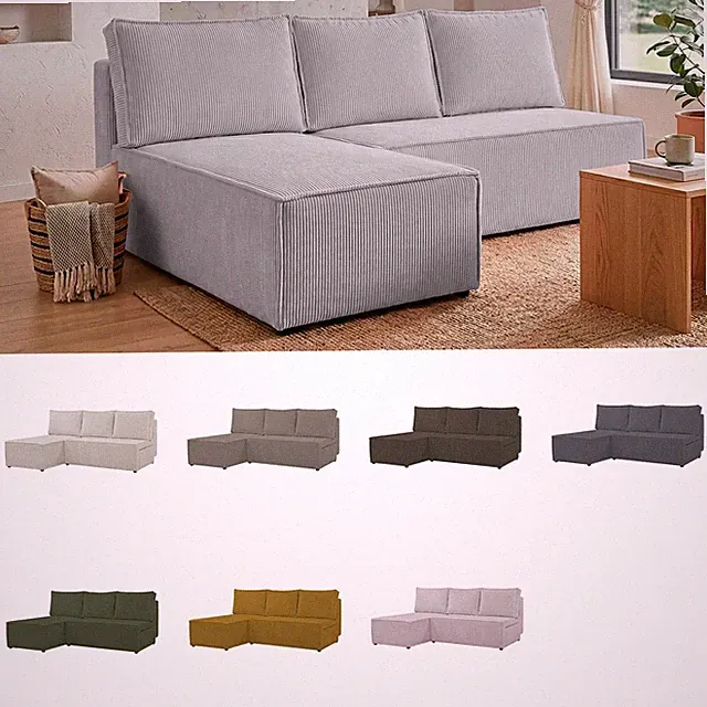 Lorano Ecksofa L-Form mit Schlaffunktion - Bettkasten - Schlafcouch - Eckcouch