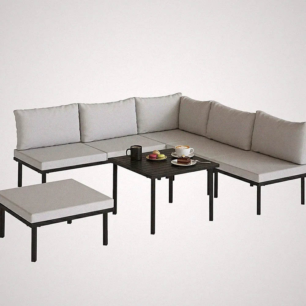 garten möbel set 6 personen