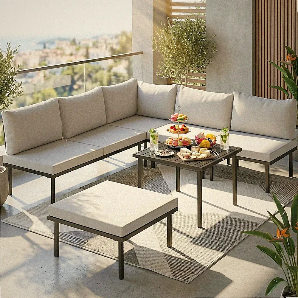 garten möbel set 6 personen