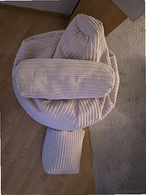 Lounge Pug Sitzsack XXL – Cord, Beige, Made in Great Britain