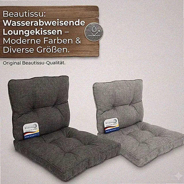 Lounge Sitzkissen Loungekissen Outdoor wasserabweisend Rückenkissen Auflage Sitz