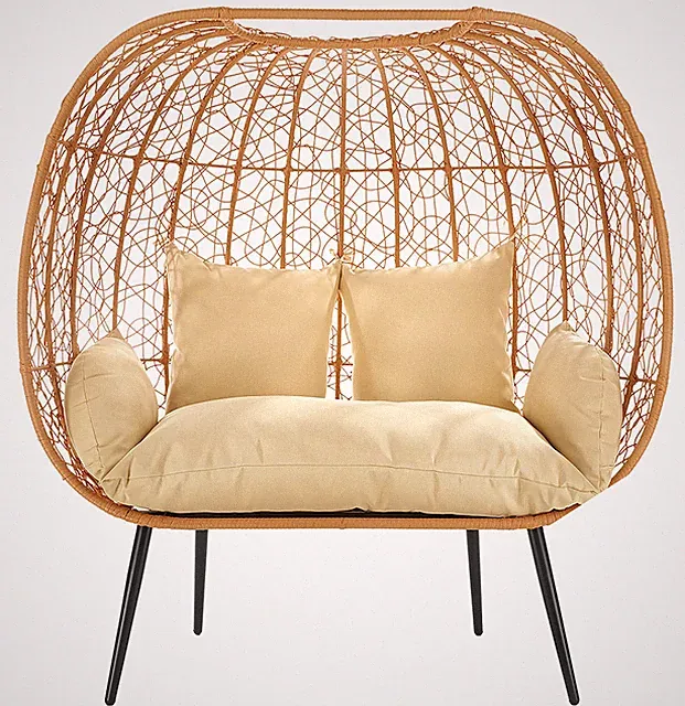 Loungesessel SERENA Relaxsessel Coktailsessel Zweisitzer Metallgestell m.Kissen