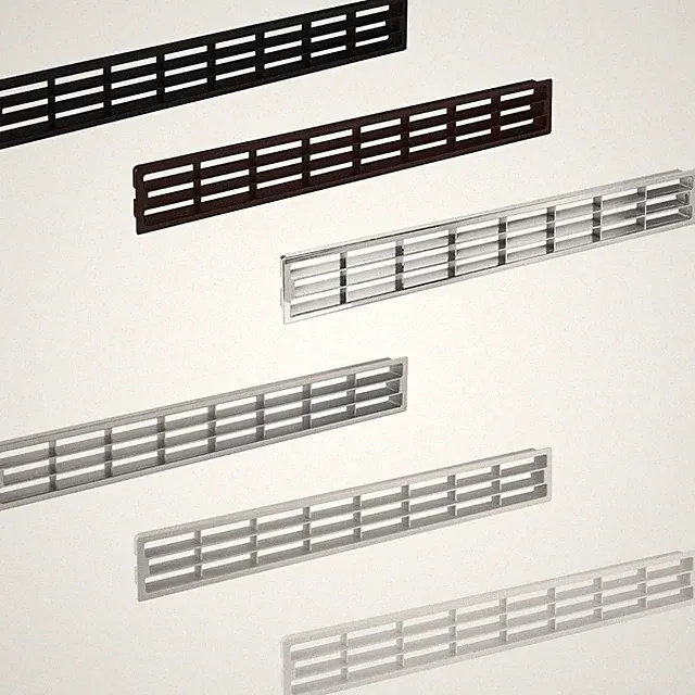 Lüftungsgitter Tür Kühlschrank-Abluft Sockelleiste Möbelgitter Küche 458x65 mm