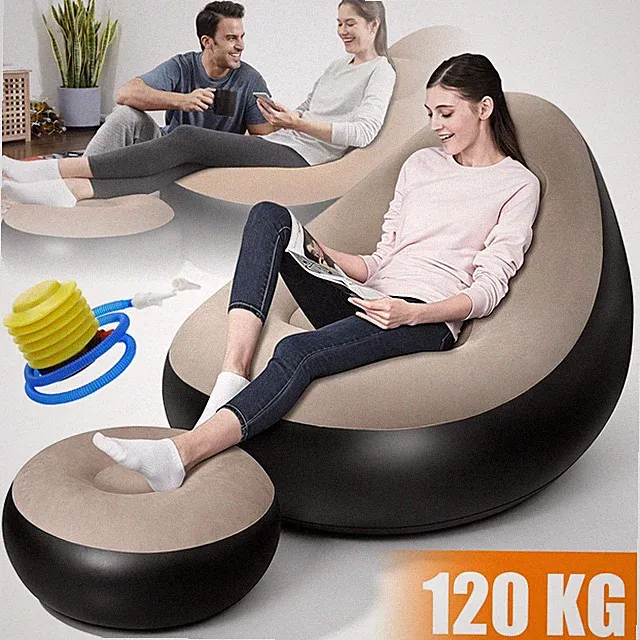 Luftsofa Aufblasbar Aufblasbarer Lounger Tragbar Wasserdicht Kompakt Für Camping