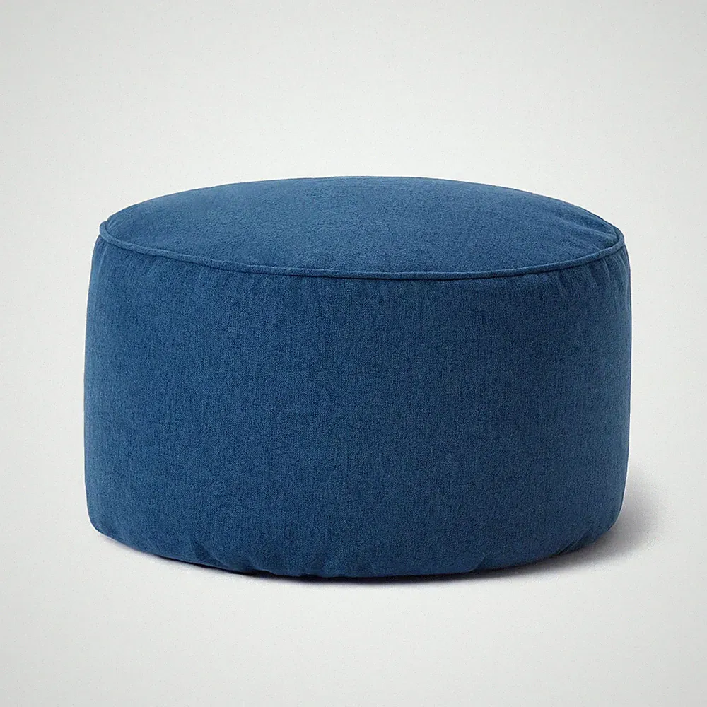 Lumaland Comfort Line Sitzsack-Hocker 25 x 45 cm rund Pouf Sitzhocker Sitzpouf