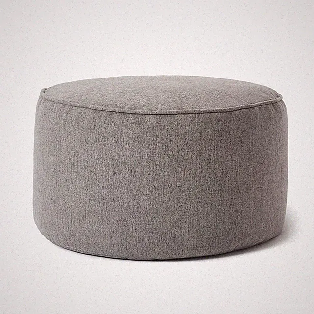 Lumaland Comfort Line Sitzsack-Hocker 25 x 45 cm rund Pouf Sitzhocker Sitzpouf
