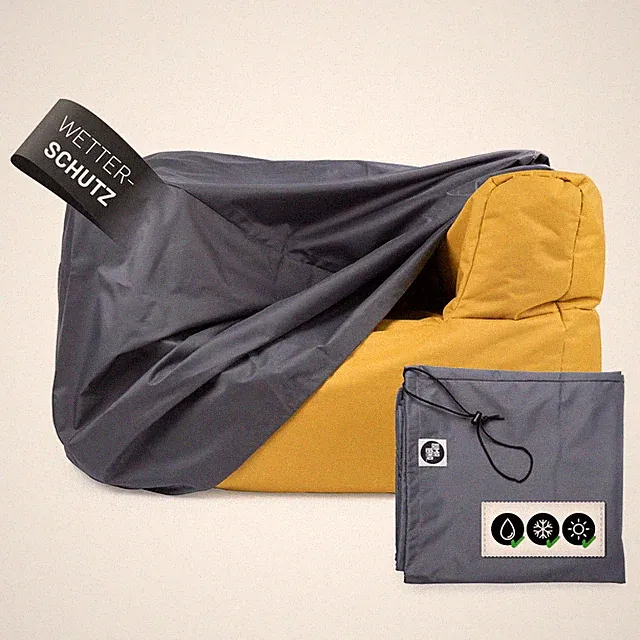Lumaland Gartenmöbelabdeckung Wetterschutz Schutzhaube für Sitzsack Sofa Modular