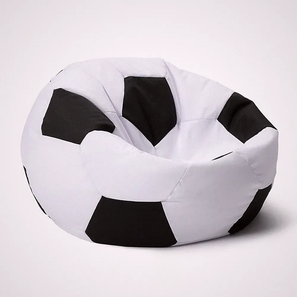 Lumaland Sitzsack Fußball Beanbag Sitzkissen Sessel mit Füllung EPS Perlen