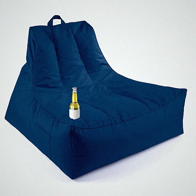 Lumaland Sitzsack Indoor Outdoor Garten Sessel Flaschenhalter XXL Beanbag 380L