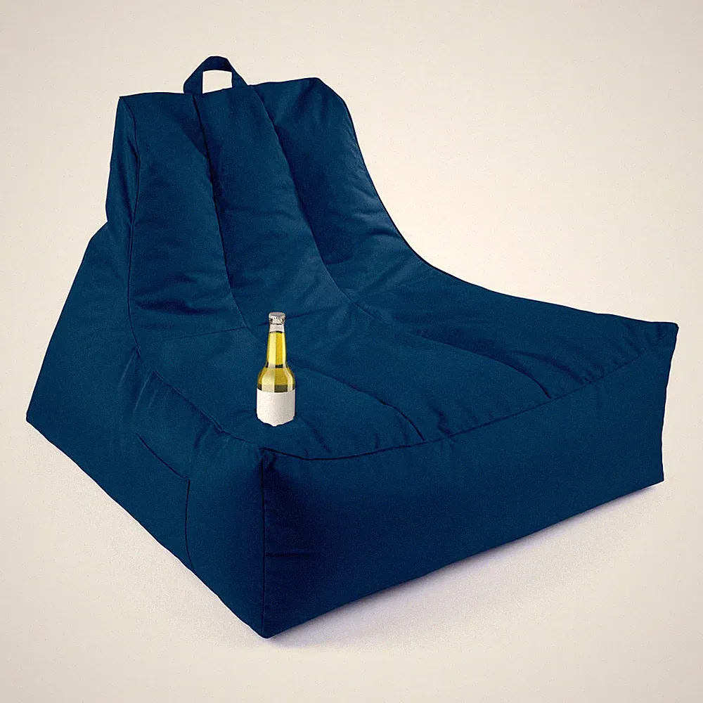 Lumaland Sitzsack Indoor Outdoor Garten Sessel Flaschenhalter XXL Beanbag 380L