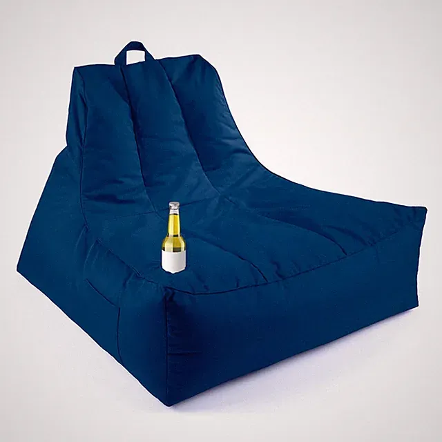 Lumaland Sitzsack Indoor Outdoor Garten Sessel Flaschenhalter XXL Beanbag 380L