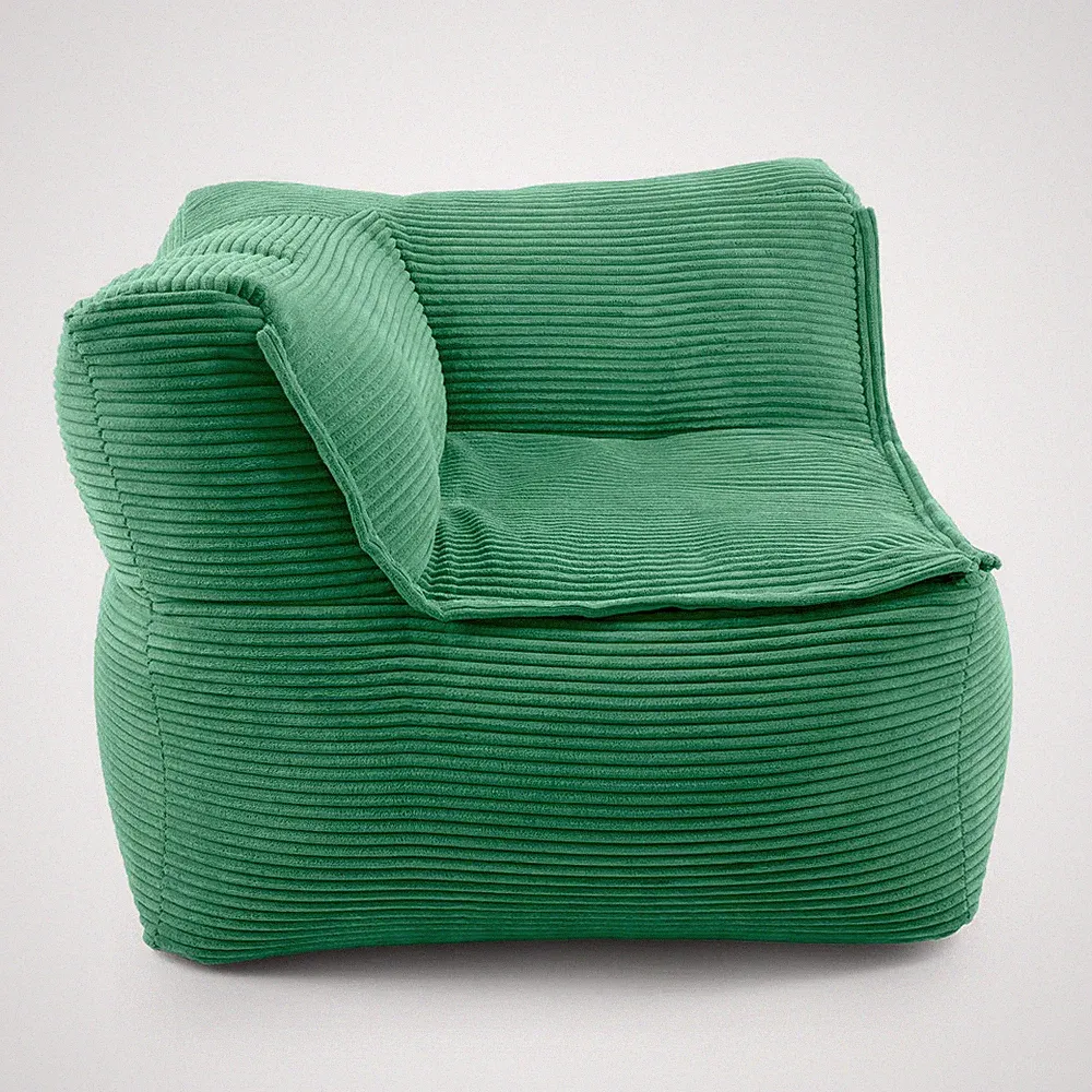 LUMALAND Sitzsack Sofa Eckteil modular kombinierbar Indoor Beanbag Sitzgruppe