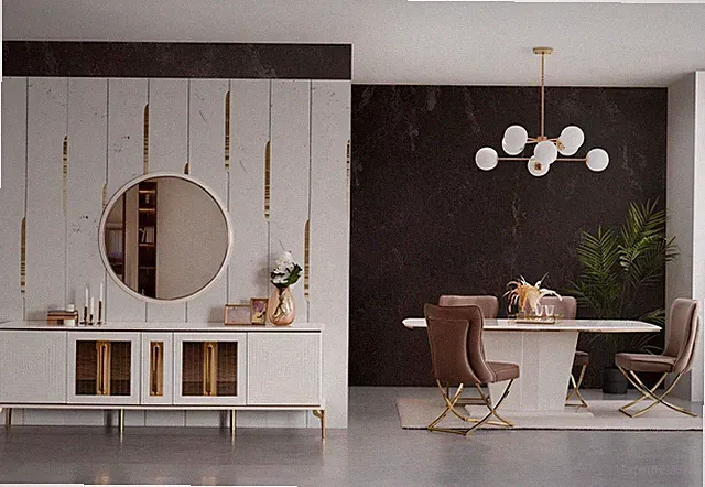 Luxus Anrichte xxl Kommode 240cm Schrank Kommoden Sideboard Big 2tlg