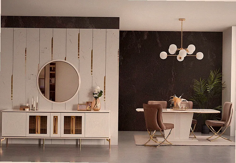 Luxus Anrichte xxl Kommode 240cm Schrank Kommoden Sideboard Big 2tlg