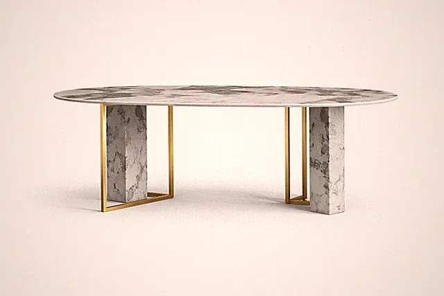 Luxus Moderner Marmor Stil Esstisch Möbel Tisch Esszimmer Design Sofort