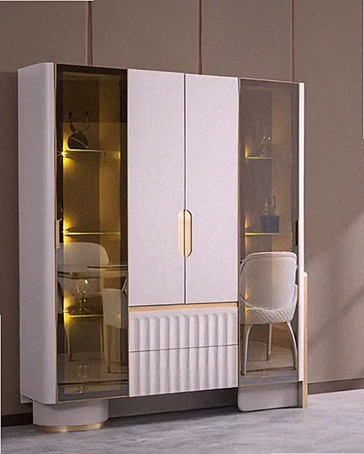 Luxus Schrank Design Vitrine Glasschrank Vitrinen Schränke Wohnwand Anrichte