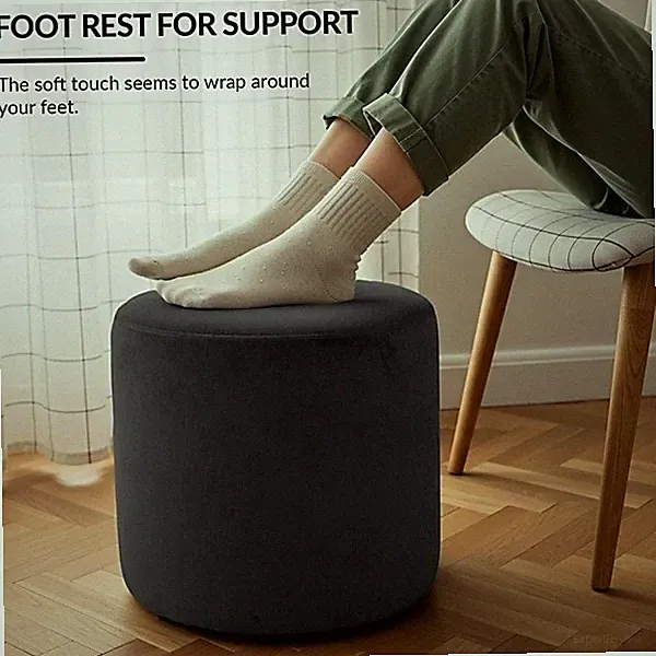 Luxus Sitzsack Samt Ottomane Sitzsack Rund Fußhocker Stuhl Auflage Pouffe