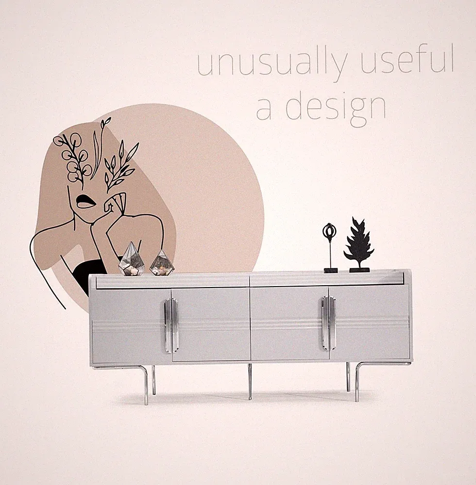 Luxus Weiße Anrichte Esszimmer Neu Holz Einrichtung Modern Design Möbel