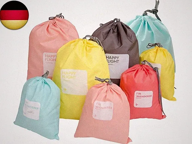 LZYMSZ 8 PCS Aufbewahrungsbeutel Reise Tasche, Nylon wasserdichte Kleidungs