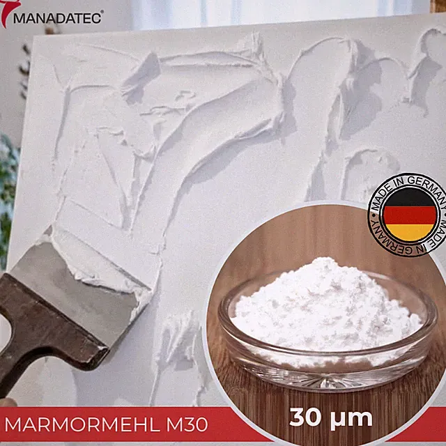 M30 Marmormehl 30my Calciumcarbonat für Restaurationsarbeiten Künstlerarbeiten W