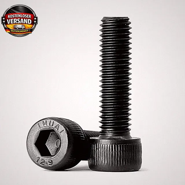 M4 Innensechskantschrauben 16mm Set für Maschinen Möbel Auto Schrauben schwarz