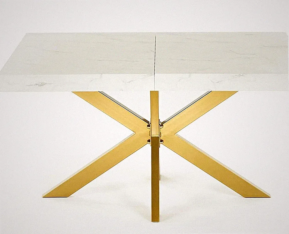 Magnetic Mobel AVIA Esstisch ausziehbar 180–240cm marmoriert X-Gestell