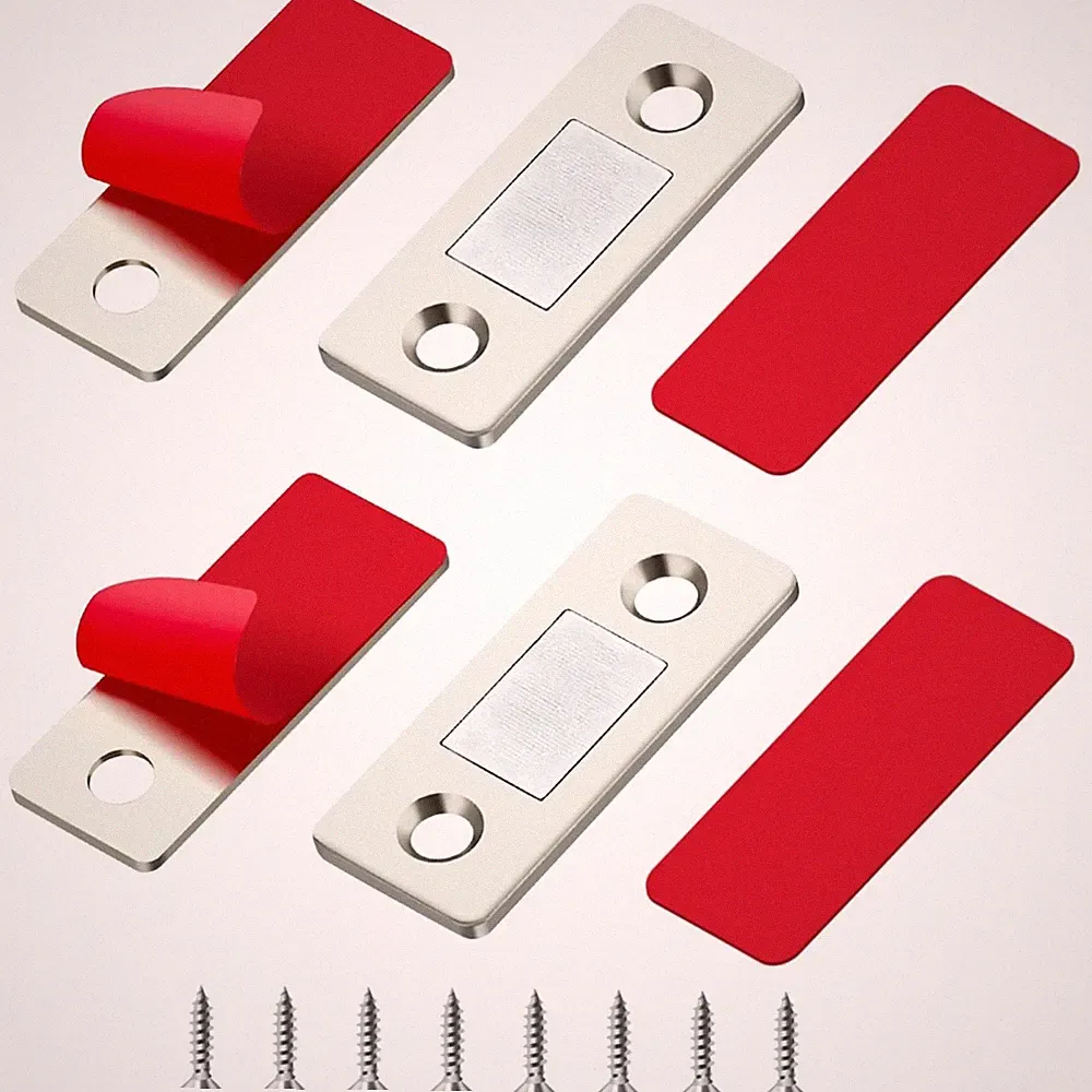 Magnetischer Türschnapper Schrankmagnet Edelstahl Kleiderschrank Möbelverschluss