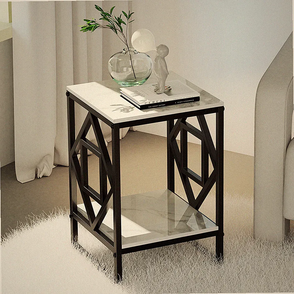 Marmor Couchtisch Beistelltisch Sofatisch Minimalistisch Wohnzimmertisch Modern