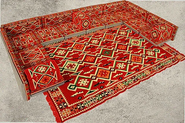 Marokkanischer Sitzecke, Sark Kösesi, 22-tlg. Sitzsofa, Orientalisches Sofa 🌟✅
