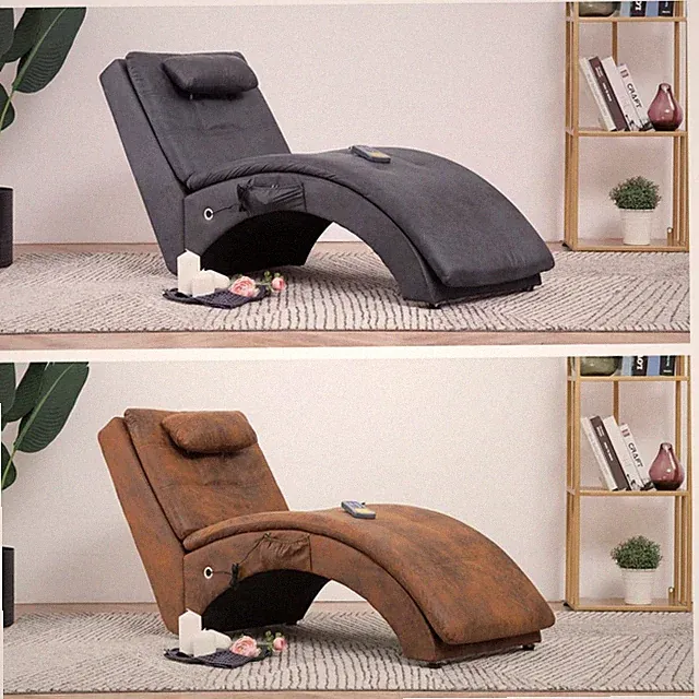 Massage Chaiselongue mit Kissen Relaxliege Liegesessel Fernsehsessel Relaxsessel