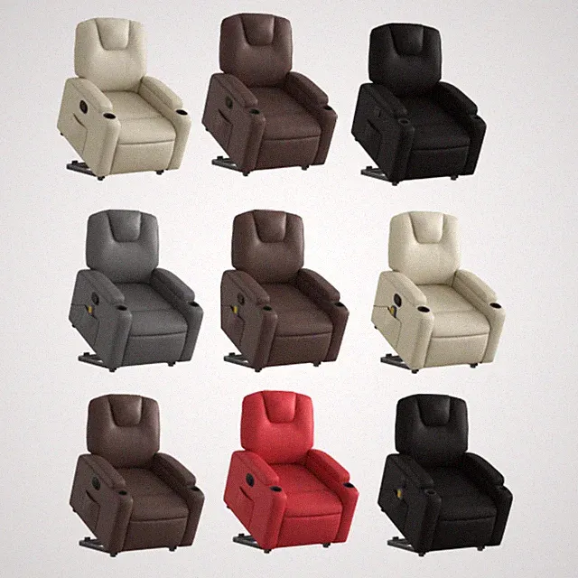 Massagesessel Relaxsessel Sofasessel Gartensofa mit Aufstehhilfe Kunstleder