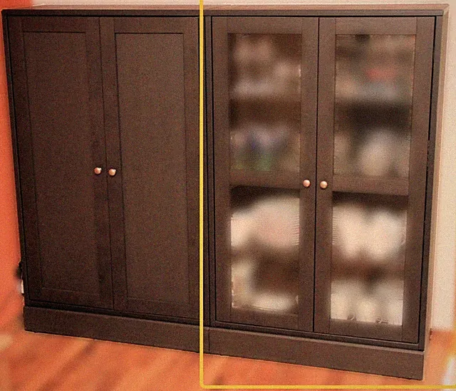 Massive IKEA HAVSTA Vitrine m. Sockel, Wohnzimmer und Esszimmer